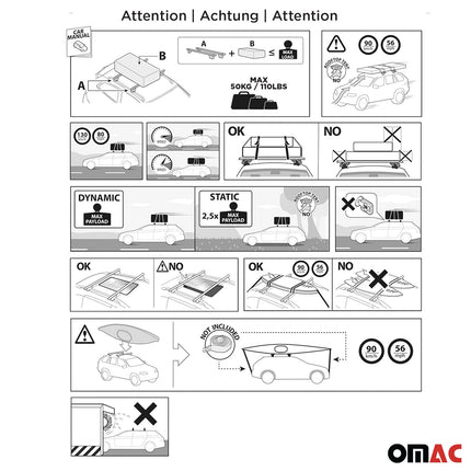 Menabo Dachträger Grundtäger für Lexus UX 2019-2026 50kg Aluminium Silber 2 tlg