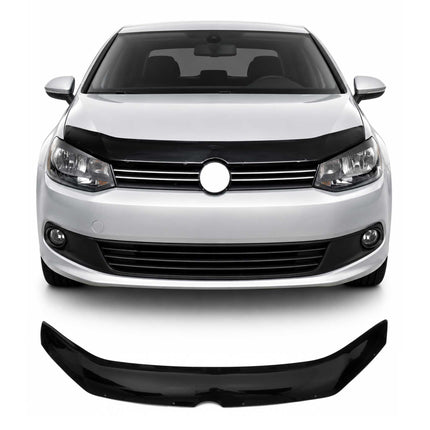 Motorhaube Deflektor Insekten Steinschlagschutz für Vw Polo 2009-2015 Schwarz