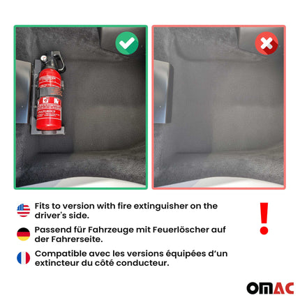 OMAC Gummimatten Fußmatten für Mercedes G Klasse W463 1990-2018 TPE Schwarz 4x