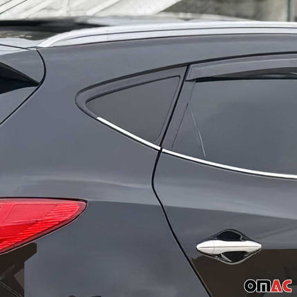 Fensterleisten Zierleisten für Hyundai ix35 2010-2015 Edelstahl Chrom 6tlg