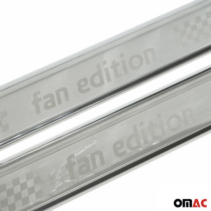 Einstiegsleisten Türschutzleisten für VW Lupu Fox Fan Edelstahl Chrom 2tlg