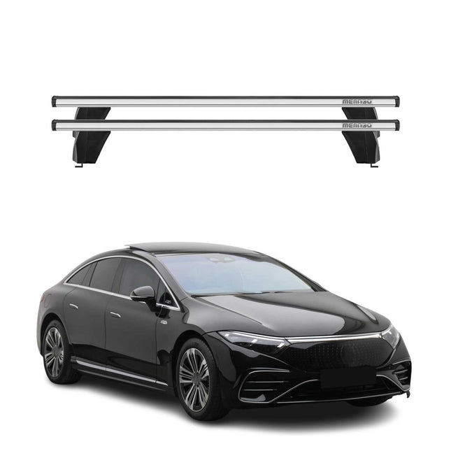 Menabo Dachträger Grundtäger für Mercedes EQS V297 2022-2026 75kg Alu Silber 2x