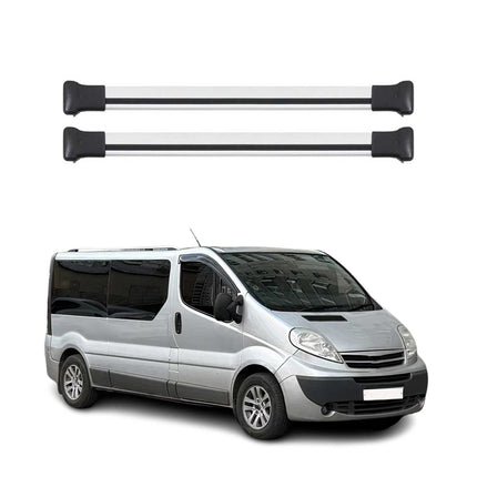 Dachträger Grundtäger für Nissan Primastar 2001-2014 75kg Aluminium Silber 2 tlg