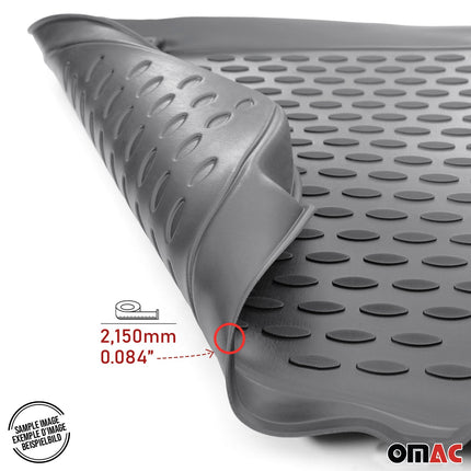 OMAC Gummimatten Fußmatten für VW Passat B5 1996-2005 TPE Automatten Grau 4x