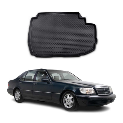 Kofferraummatte Kofferraumwanne für Mercedes S Klasse W220 1998-2005 Gummi TPE