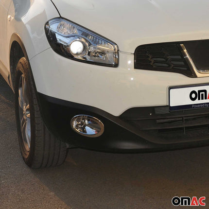 Nebelscheinwerfer Rahmen Umrandung für Nissan Qashqai +2 2008-2014 Chrom ABS 2x
