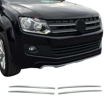 Kühlergrill Leisten Grillleisten für VW Amarok 2010-2016 Edelstahl Chrom 4tlg