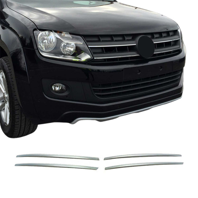 Kühlergrill Leisten Grillleisten für VW Amarok 2010-2016 Edelstahl Chrom 4tlg