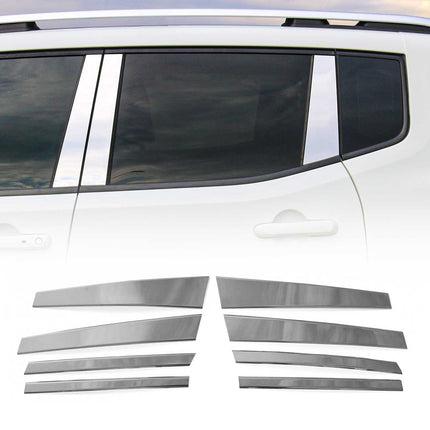 B-Säule C-Säule Türsäulen Verkleidung für BMW X5 E70 2006-2013 Chrom Silber 8tlg