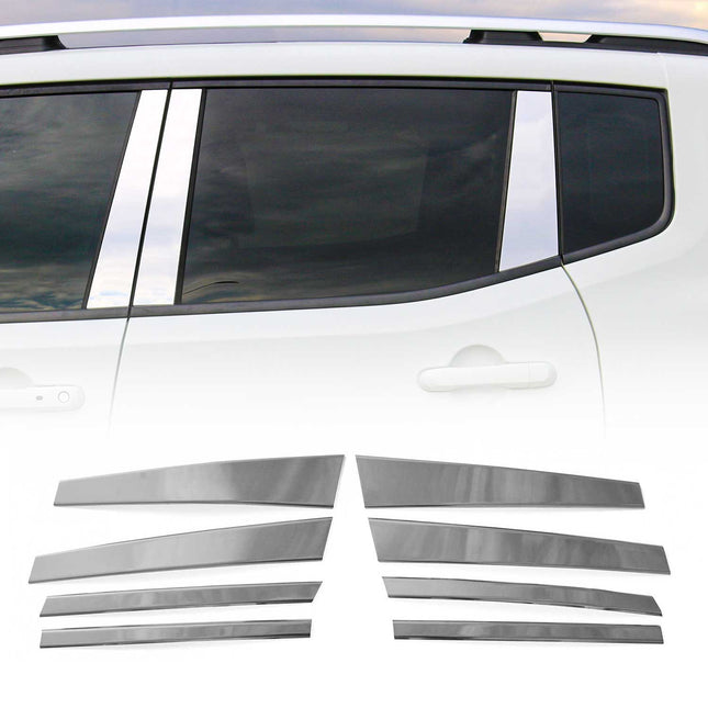 B-Säule C-Säule Türsäulen Verkleidung für BMW X5 E70 2006-2013 Chrom Silber 8tlg