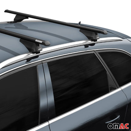 Menabo Grundträger Dachträger für Seat Ibiza ST 2010-2016 ABE Alu Schwarz 2x