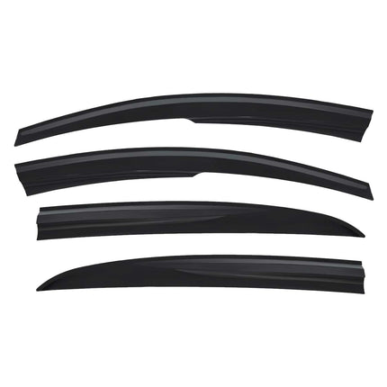 4x Windabweiser Regenabweiser für Renault Megane Stufenheck 2015-2021 Dunkel