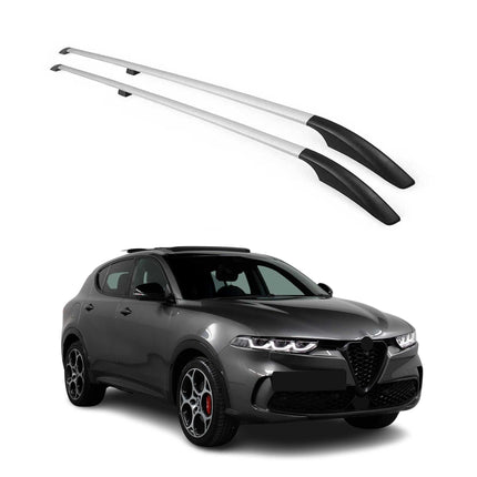 Dachreling Dachgepäckträger für Alfa Romeo Tonale 2022-2026 Alu Grau
