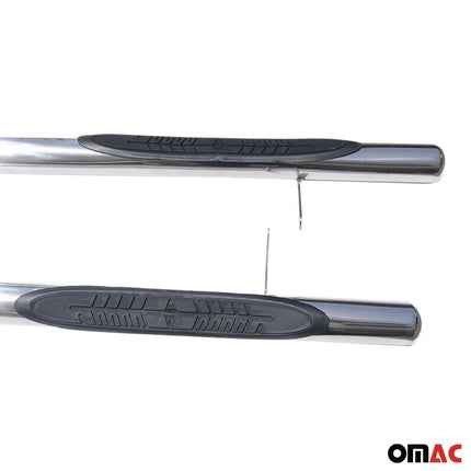 Edelstahl Trittbretter Schwellerrohre für Ford Kuga I 2008-2012 Edelstahl Silber