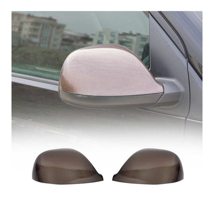Spiegelkappen Spiegelabdeckung für VW Caravelle T5 2010-15 Kohlefaser Carbon Rot