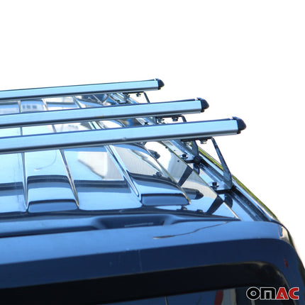 Dachträger Grundtäger für Nissan NV200 2009-2020 75kg Aluminium Silber 3 tlg