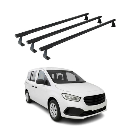 Dachträger Grundtäger für Mercedes Citan W420 2021-2026 75kg Alu Schwarz 3 tlg