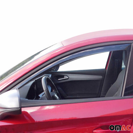 Windabweiser Regenabweiser für Seat Leon 2020-2024 Dunkel Acryl 2tlg