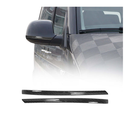 Spiegelkappen Leiste für VW T6 T6.1 alle 2015-24 Kohlefaser Carbon Schwarz 2tlg