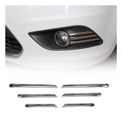 Nebelscheinwerfer Leiste für Ford Focus 2008-2011 Edelstahl Chrom 6tlg