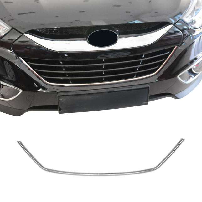 Kühlergrill Leisten Grillleisten für Hyundai ix35 2010-2015 Gebürstet Chrom 1tlg