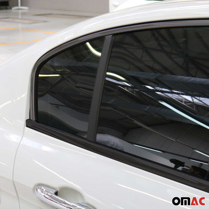 Fensterleisten Zierleisten für Fiat Tipo 2015-2026 Edelstahl Dunkel 4tlg