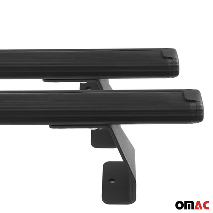 Dachträger Grundtäger für Nissan NV200 2009-2020 75kg Aluminium Schwarz 2tlg