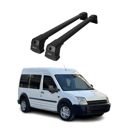 Dachträger Grundtäger für Ford Transit Connect 2002-2013 75kg Alu Schwarz 2tlg
