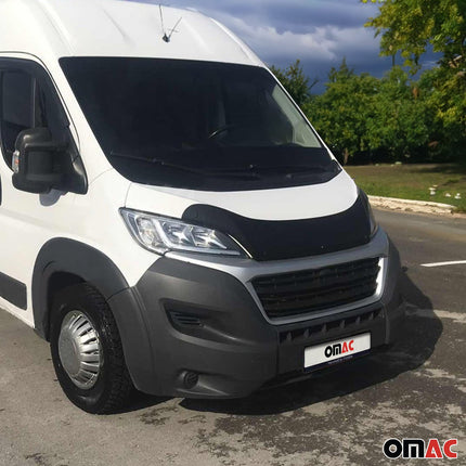 Motorhaube Deflektor Insekten Steinschlagschutz für Fiat Ducato 2014-2026 Dunkel