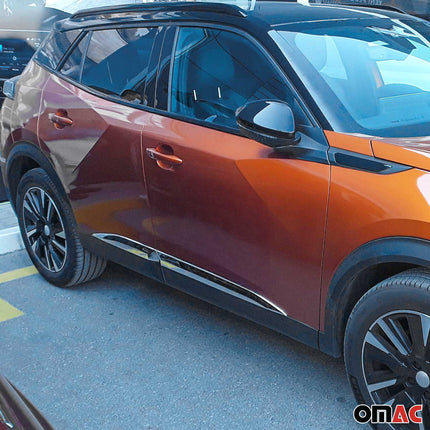 Seitentürleiste Türleisten Türschutzleiste für Peugeot 2008 2019-2026 Chrom 4x