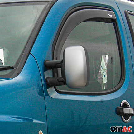 Spiegelkappen Spiegelabdeckung für Fiat Doblo 2000-2010 Chrom ABS Matt 2tlg