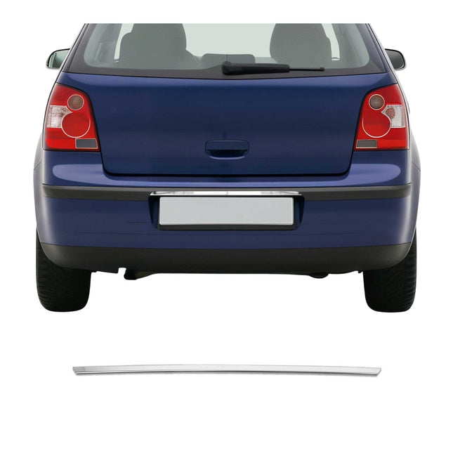 Kofferraumleiste Heckklappe Leiste für VW Polo 2001-2009 Untere Chrom Edelstahl