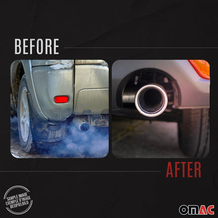 Novus Sportauspuff für BMW E46 1998-2000 2x76mm MS-Design Endschalldämpfer ABE