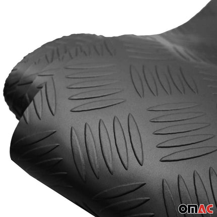 Antirutschmatte Auto Gumimatte Bodenbelag Riffelblech Optik 500x200cm Schwarz 1x