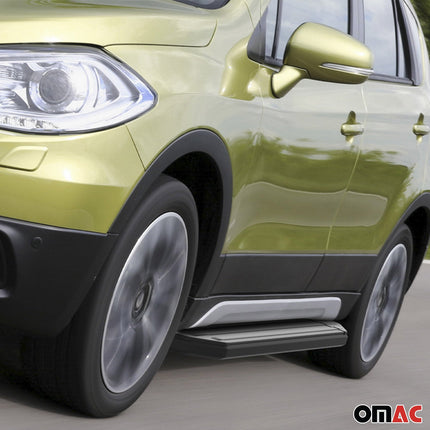 Trittbretter Seitenschweller für Suzuki Vitara 2015-2024 Alu Schwarz ABE