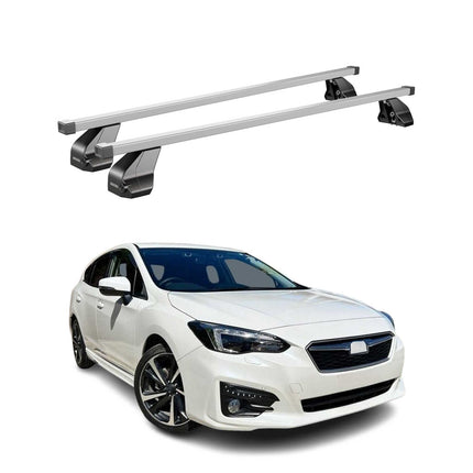 Menabo Dachträger für Subaru Impreza mk5 Stufenheck 2016-2023 75kg Stahl Grau 2x