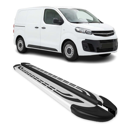 Trittbretter Seitenschweller für Opel Vivaro C 2019-2026 L1 Kurzer Alu Grau