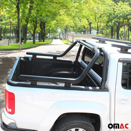 Überrollbügel Rollbar Gefärbten Stahl für Toyota Hilux 2005-2026 Schwarz Ø76mm
