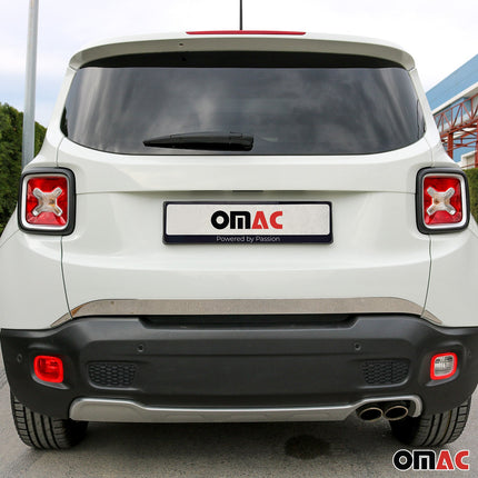 Kofferraumleiste Heckleiste für Jeep Renegade 2014-2019 Edelstahl Chrom 3tlg
