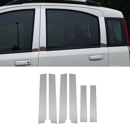 B-Säule Türsäulen Verkleidung für Fiat Panda 2003-2012 Edelstahl Chrom 6tlg