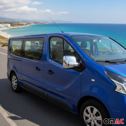 Spiegelkappen Spiegelabdeckung für Fiat Talento 2016-2024 Chrom ABS Silber 2tlg