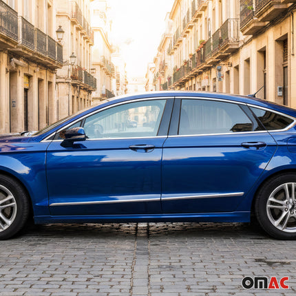 Seitentürleiste Türschutzleiste für Ford Mondeo Limo Variant 2014-2022 Chrom 2x