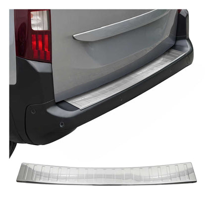 Ladekantenschutz Stoßstangenschutz für Peugeot Rifter 2018-2025 Edelstahl Silber