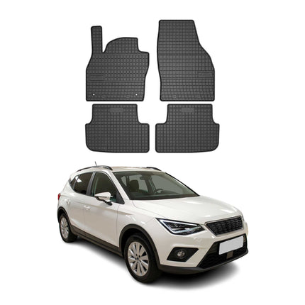 OMAC Gummi Fußmatten für Seat Arona 2017-2026 Automatten Gummi Schwarz 4tlg