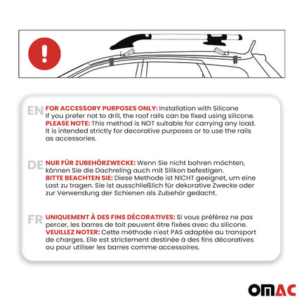 Dachreling & Dachträger Satz für Mazda BT-50 2007-2012 Alu Grau 4x