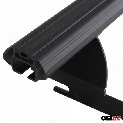 Dachträger Grundtäger für Ford Ecosport 2014-2023 75kg Aluminium Schwarz 2 tlg