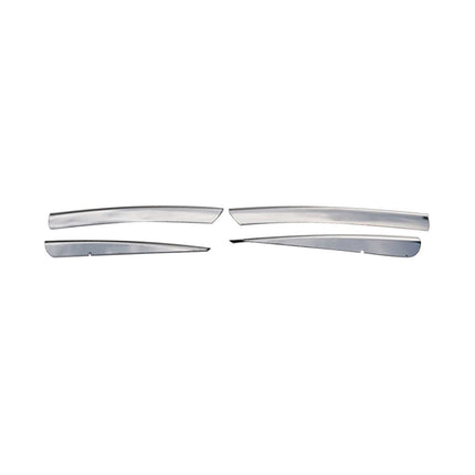 Kühlergrill Leisten Grillleisten für Renault Clio 2005-2013 Edelstahl Chrom 4x