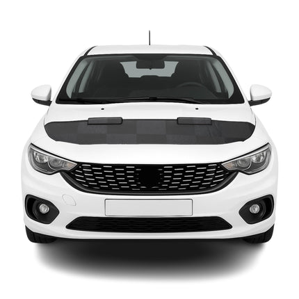 Haubenbra Steinschlagschutz Bonnet Bra für Fiat Tipo alle modelle 15-26 Schwarz