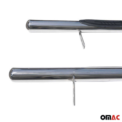 Edelstahl Trittbretter Schwellerrohre für Mazda BT-50 2006-2011 Edelstahl Silber