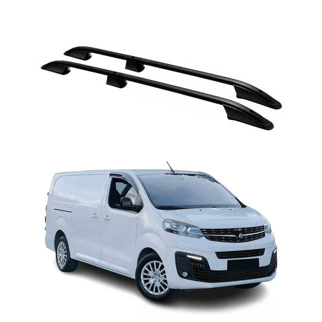 Dachreling Dachgepäckträger für Opel Vivaro C 2019-2026 Langer L3 Alu Schwarz